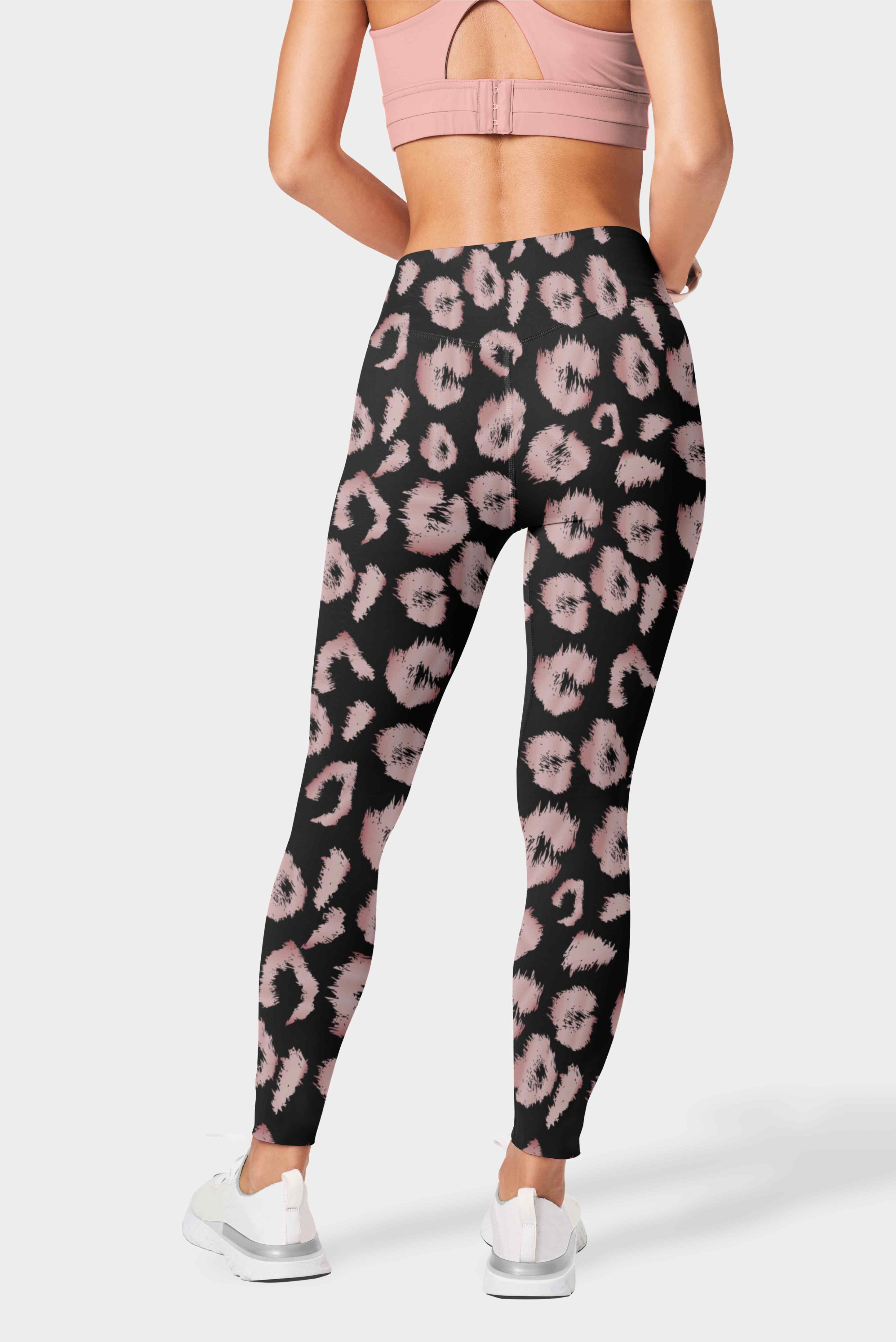 Kalonira WildFlex Fashionable Leopard Stylised-Skin Seamless Training Leggings